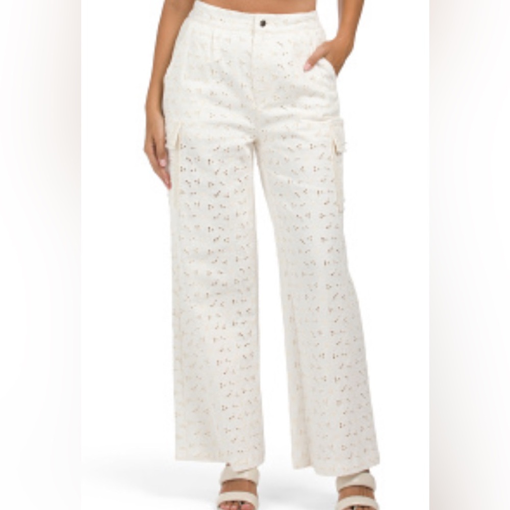 House of Harlow 1960 Cream Wide Leg Pants